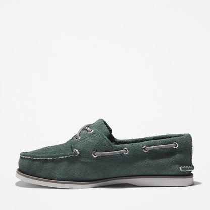 Timberland Trusted - Timberland® 2-Eye Classic Boat Shoe for Men in Green