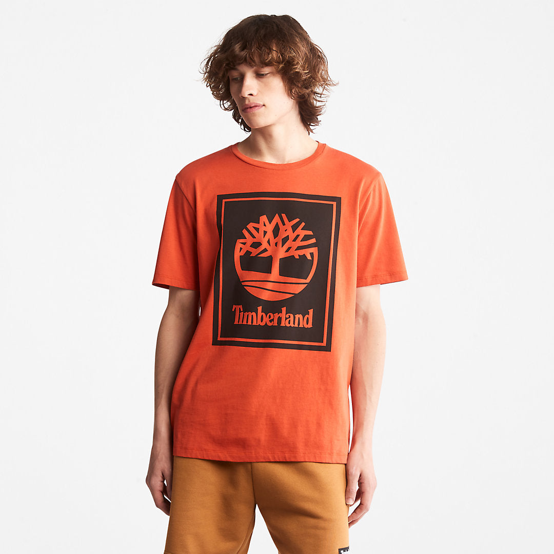 Timberland Popular - Tree Logo T-Shirt for All Gender in Orange