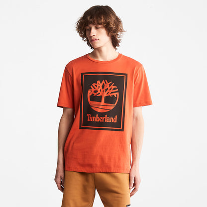 Timberland Popular - Tree Logo T-Shirt for All Gender in Orange