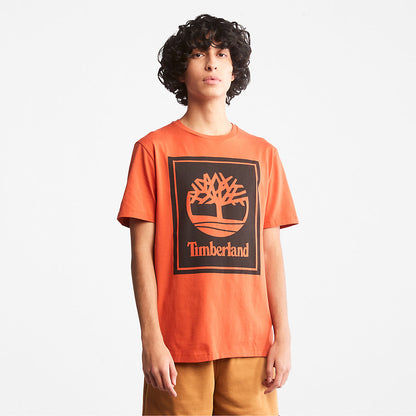 Timberland Popular - Tree Logo T-Shirt for All Gender in Orange