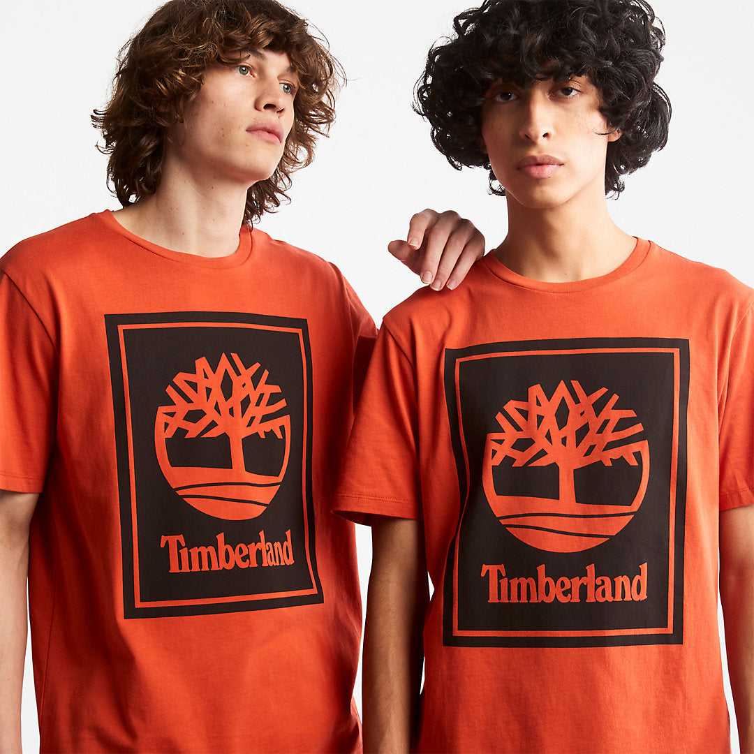 Timberland Popular - Tree Logo T-Shirt for All Gender in Orange