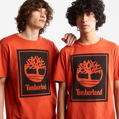 Timberland Popular - Tree Logo T-Shirt for All Gender in Orange
