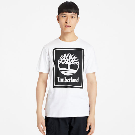 Timberland Classic - Stack Logo T-Shirt for Men in White