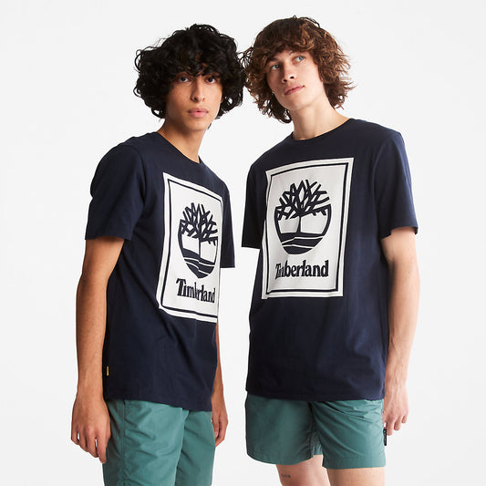 Timberland Featured - Tree Logo T-Shirt for All Gender in Navy