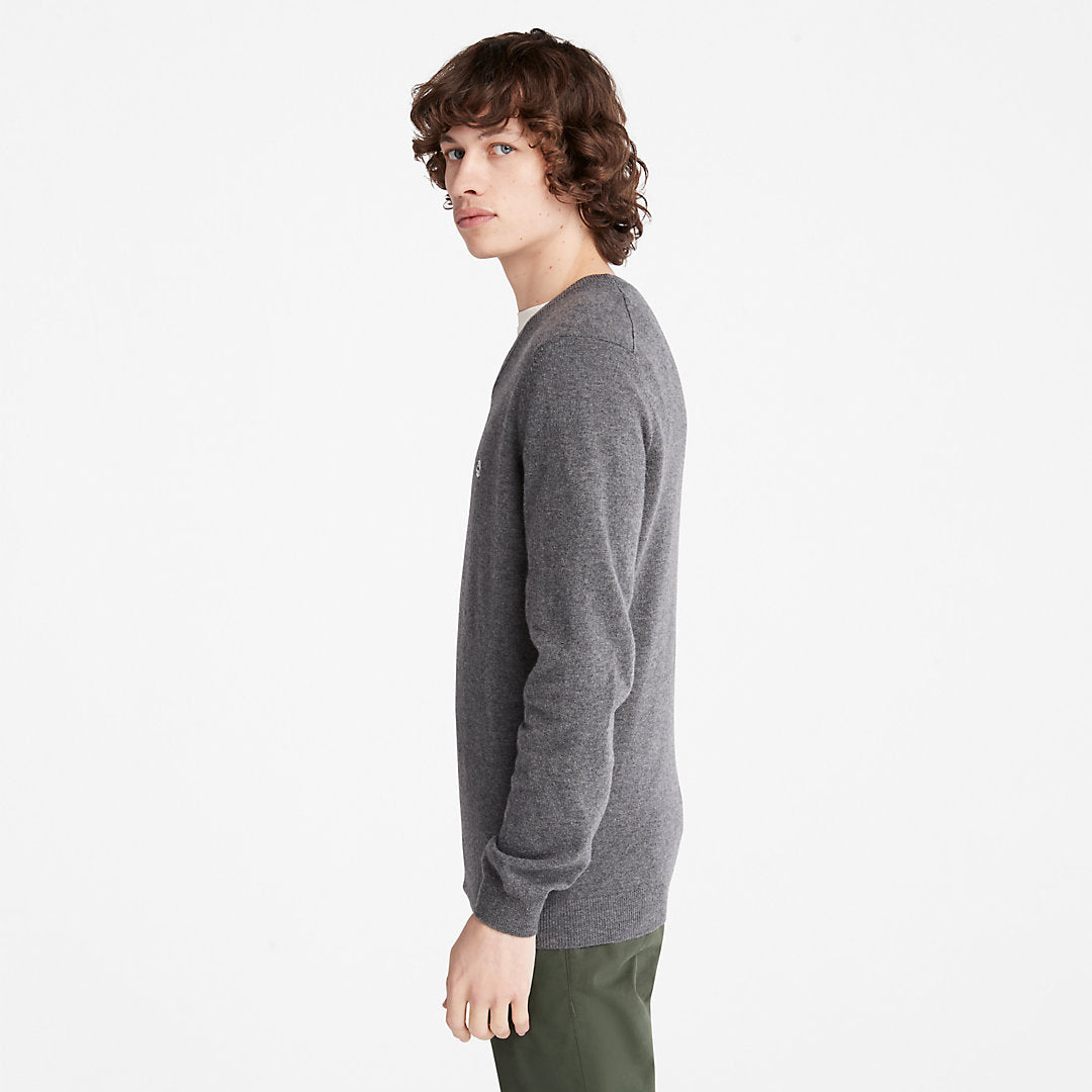 Timberland Great Value - Cohas Brook V-Neck Sweater for Men in Dark Grey
