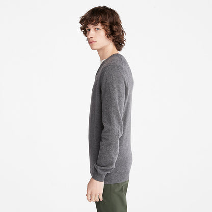 Timberland Great Value - Cohas Brook V-Neck Sweater for Men in Dark Grey