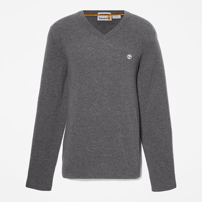 Timberland Great Value - Cohas Brook V-Neck Sweater for Men in Dark Grey