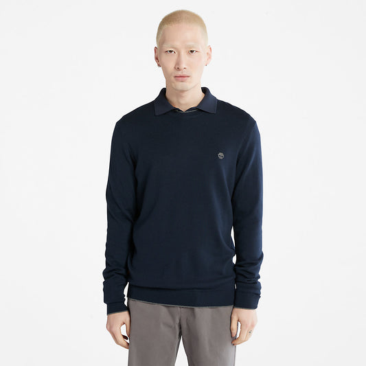 Timberland Hot Sale - Nissitissit River Merino Wool Sweater for Men in Navy
