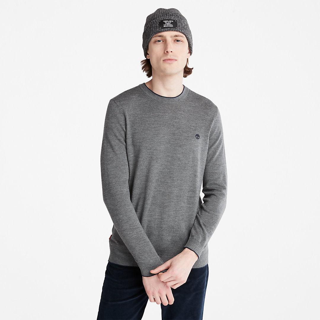 Timberland Discount - Nissitissit River Merino Wool Sweater for Men in Grey