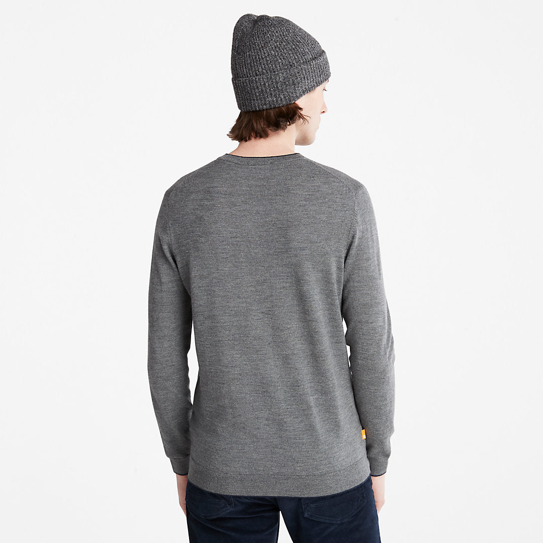 Timberland Discount - Nissitissit River Merino Wool Sweater for Men in Grey