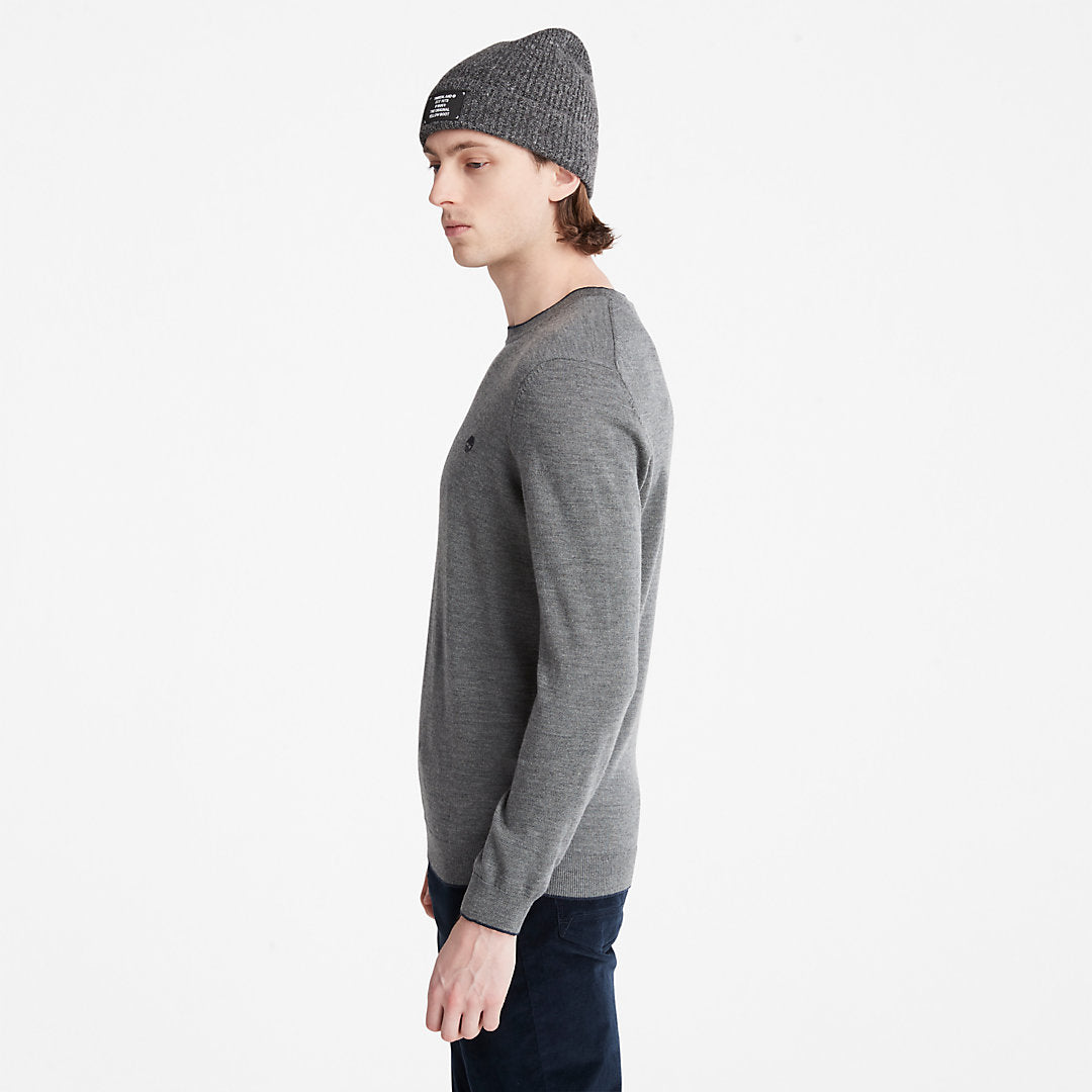 Timberland Discount - Nissitissit River Merino Wool Sweater for Men in Grey