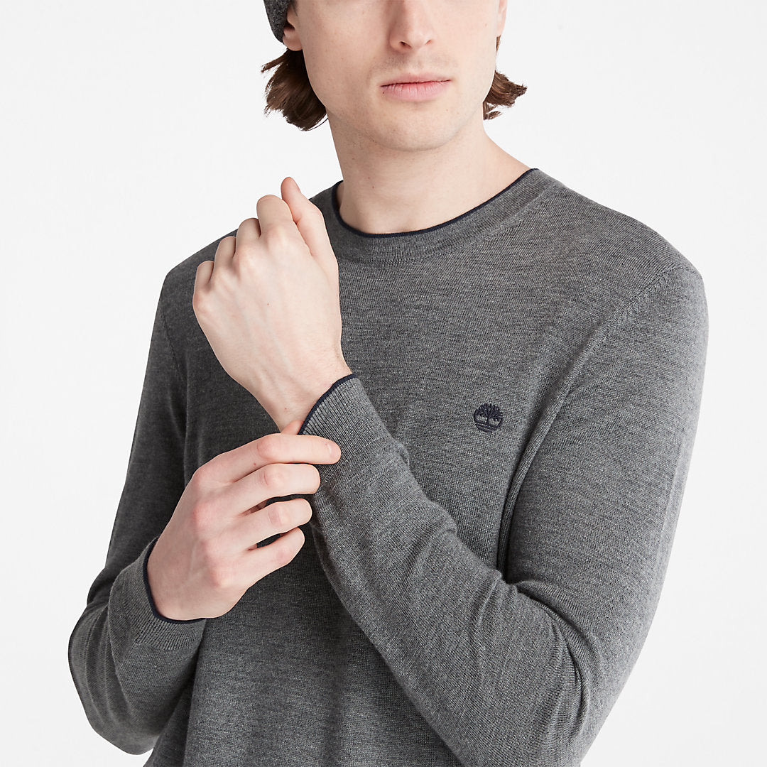 Timberland Discount - Nissitissit River Merino Wool Sweater for Men in Grey