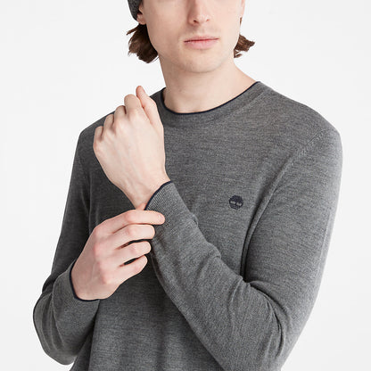 Timberland Discount - Nissitissit River Merino Wool Sweater for Men in Grey
