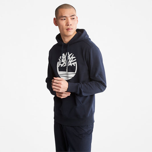 Timberland Signature - Core Tree Logo Hoodie for Men in Navy