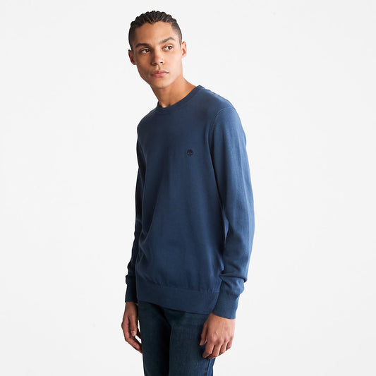 Timberland Top Pick - Williams River Organic Cotton Sweater for Men in Blue