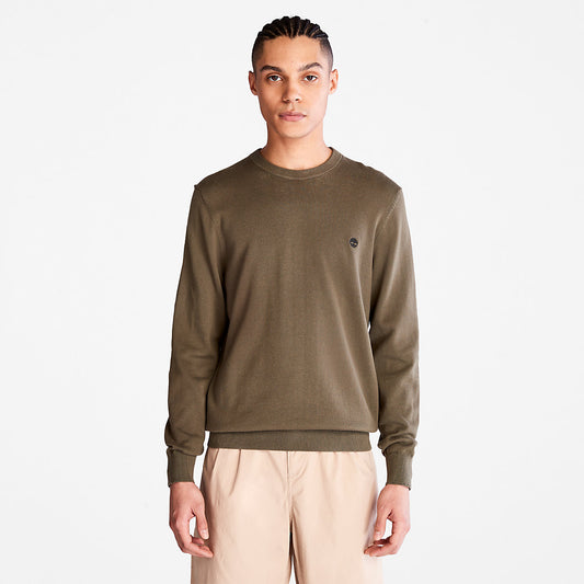 Timberland Signature - Williams River Organic Cotton Sweater for Men in Dark Green