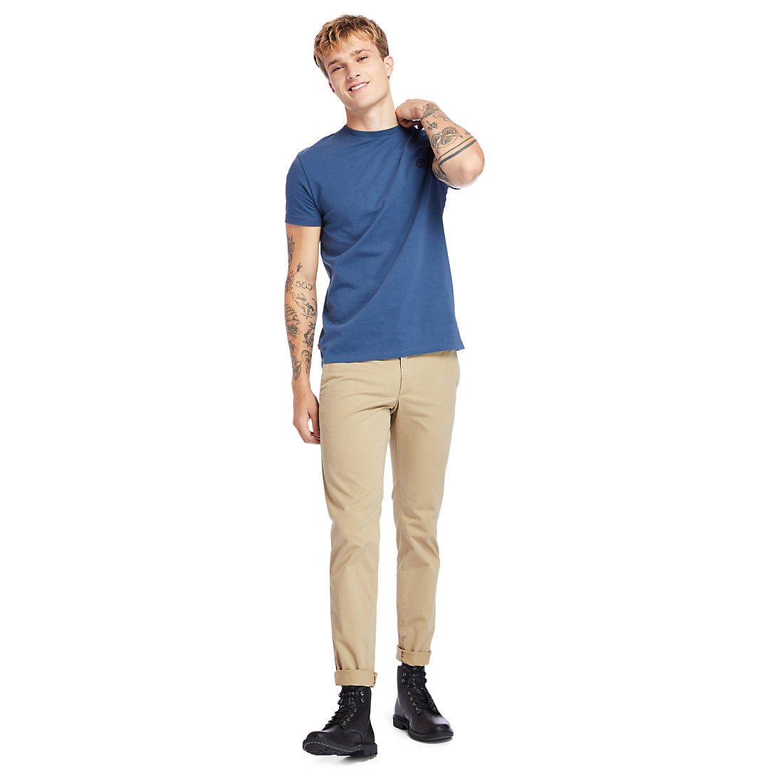Timberland Quality - Dunstan River Crew Tee for Men in Navy