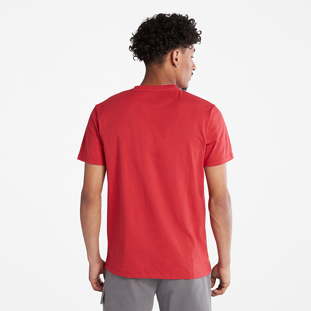 Timberland Hot Sale - Dunstan River Crew T-Shirt for Men in Red