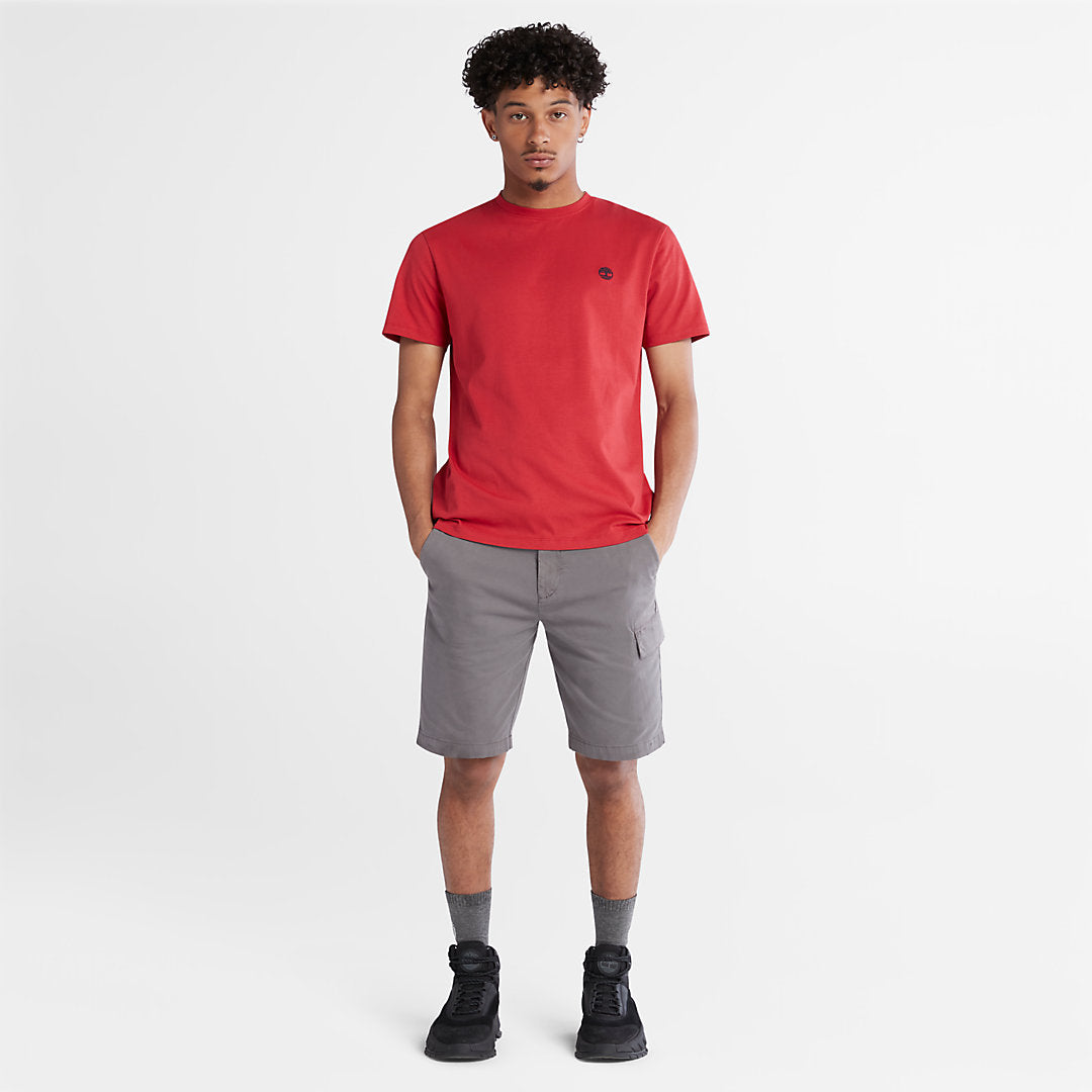 Timberland Hot Sale - Dunstan River Crew T-Shirt for Men in Red