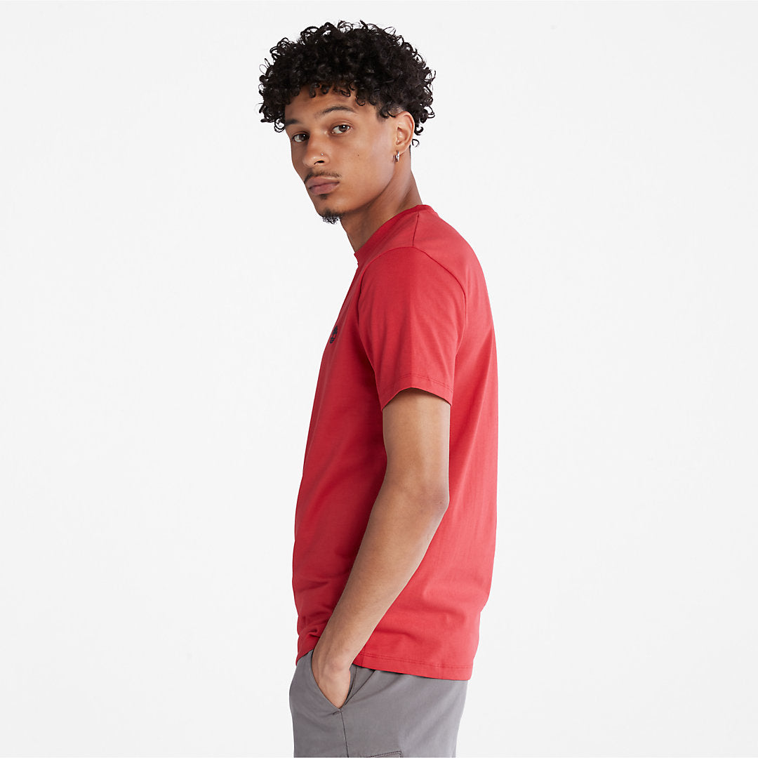 Timberland Hot Sale - Dunstan River Crew T-Shirt for Men in Red