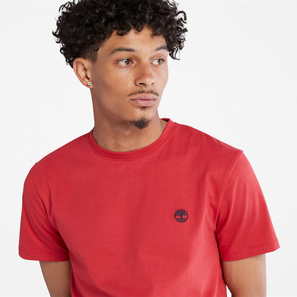 Timberland Hot Sale - Dunstan River Crew T-Shirt for Men in Red