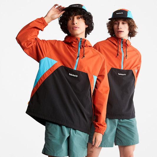 Timberland Featured - DWR Zip-Neck Windbreaker for All Gender in Orange