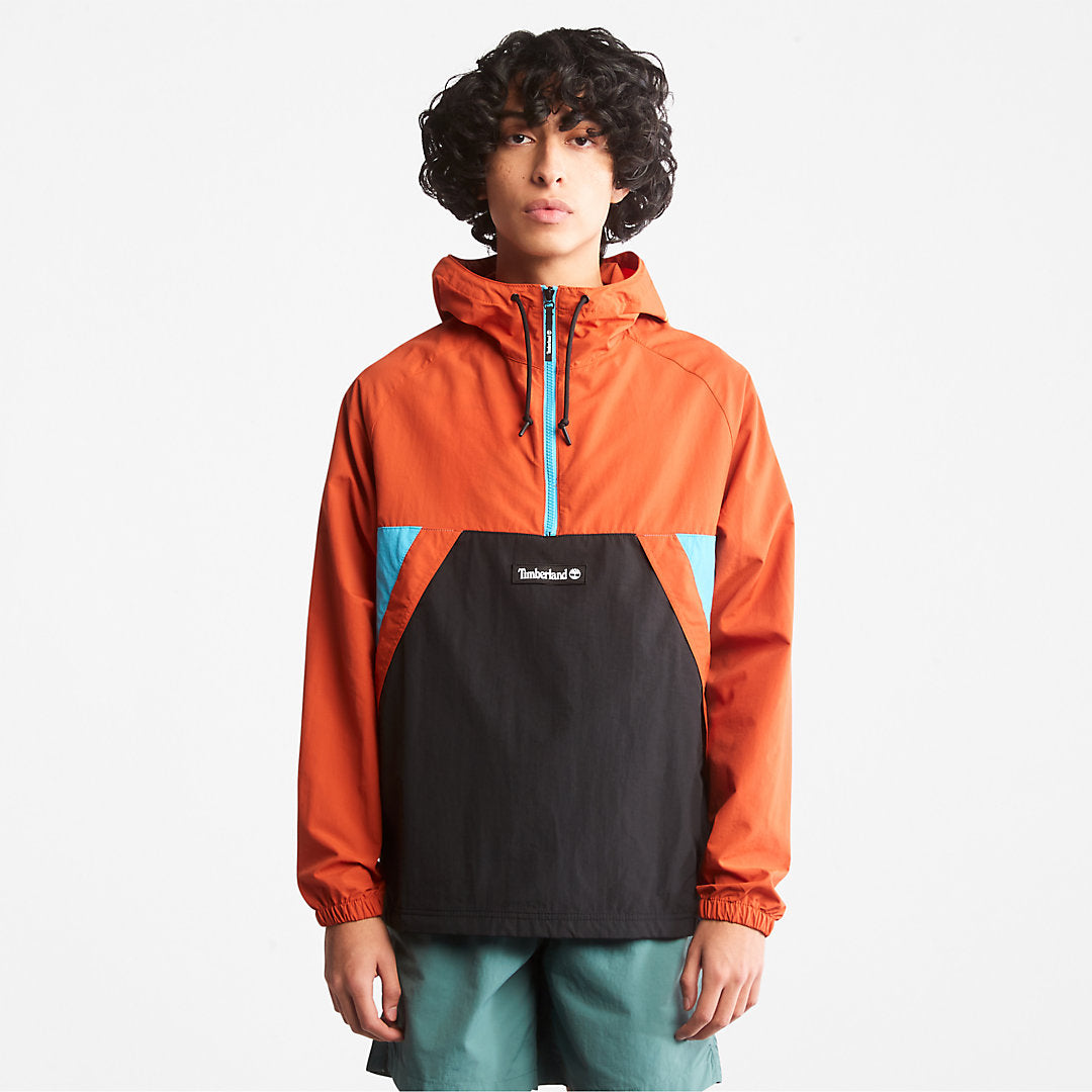 Timberland Featured - DWR Zip-Neck Windbreaker for All Gender in Orange
