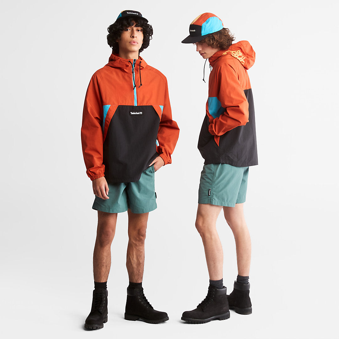 Timberland Featured - DWR Zip-Neck Windbreaker for All Gender in Orange