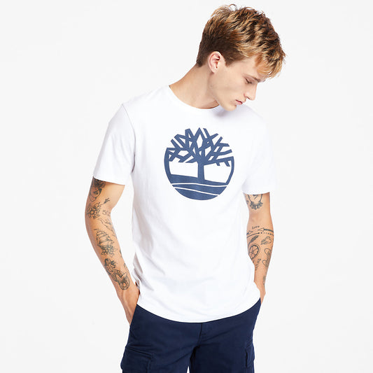 Timberland Trending - Kennebec River Tree Logo T-shirt for Men in White