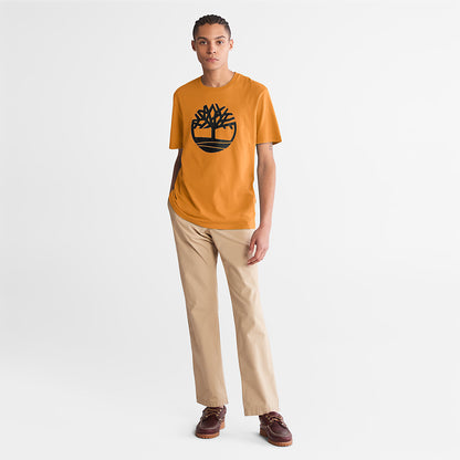 Timberland Deals - Kennebec River Tree Logo T-shirt for Men in Yellow