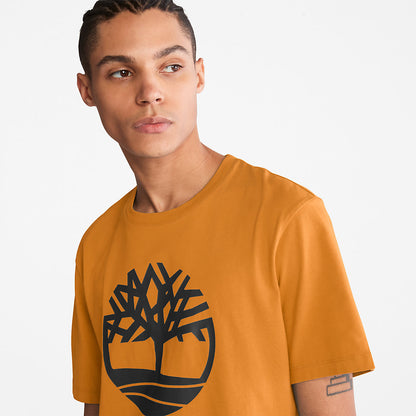 Timberland Deals - Kennebec River Tree Logo T-shirt for Men in Yellow