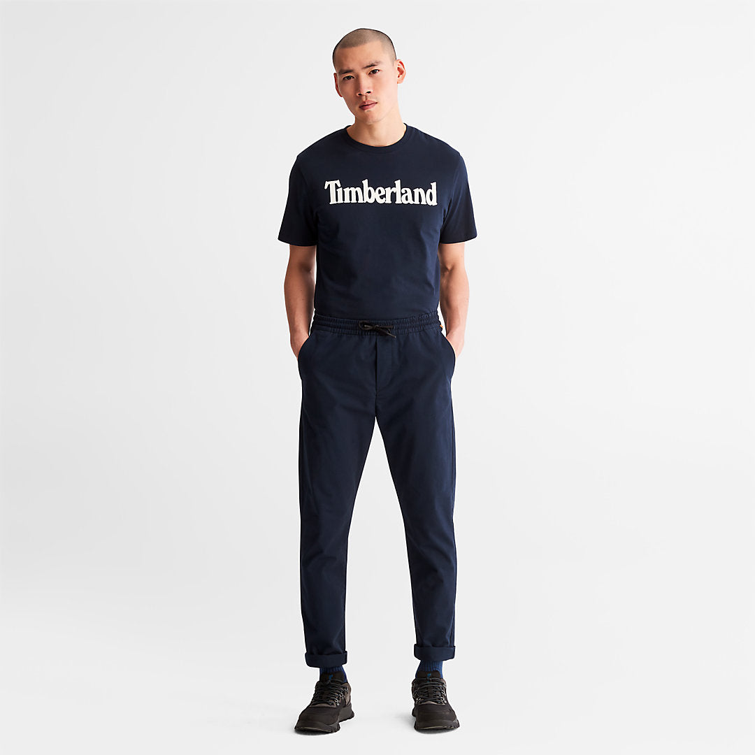 Timberland New - Kennebec River Logo T-Shirt for Men in Navy