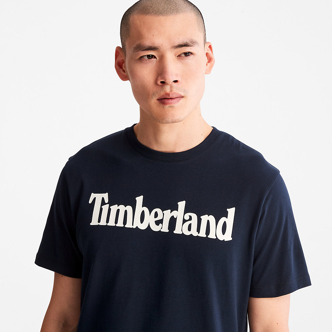Timberland New - Kennebec River Logo T-Shirt for Men in Navy