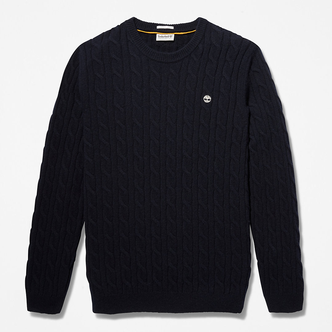 Timberland Trending - Phillips Brook Cable-knit Sweater for Men in Navy
