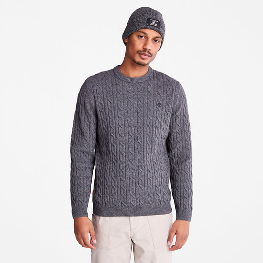 Timberland Special Offer - Phillips Brook Cable-knit Sweater for Men in Grey
