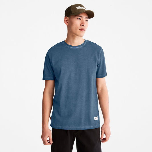 Timberland Exclusive - Lamprey River Garment-Dyed T-Shirt for Men in Navy