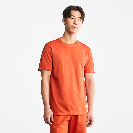 Timberland Best Price - Lamprey River Garment-Dyed T-Shirt for Men in Orange