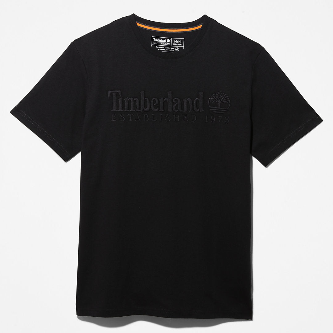 Timberland Value - Outdoor Heritage Linear-Logo T-Shirt for Men in Black