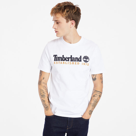 Timberland Value - Outdoor Heritage Linear-Logo T-Shirt for Men in White