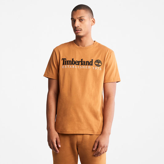 Timberland Recommended - Outdoor Heritage Logo T-Shirt for Men in Orange