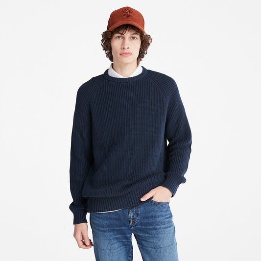 Timberland Signature - Beards Brook Crew-Neck Sweater for Men in Navy