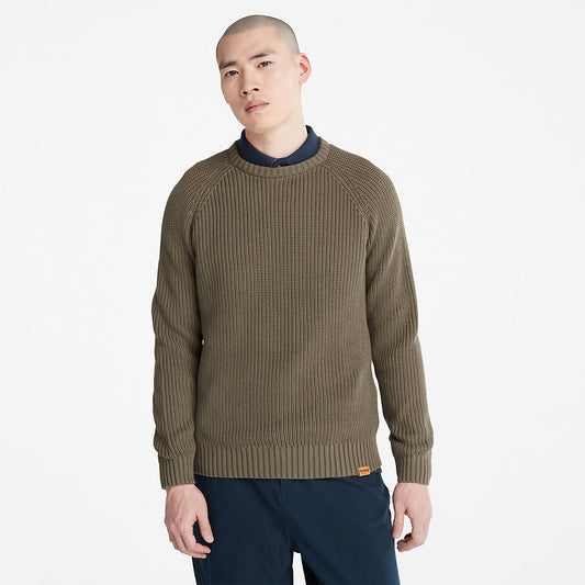 Timberland Featured - Beards Brook Crew-Neck Sweater for Men in Dark Green