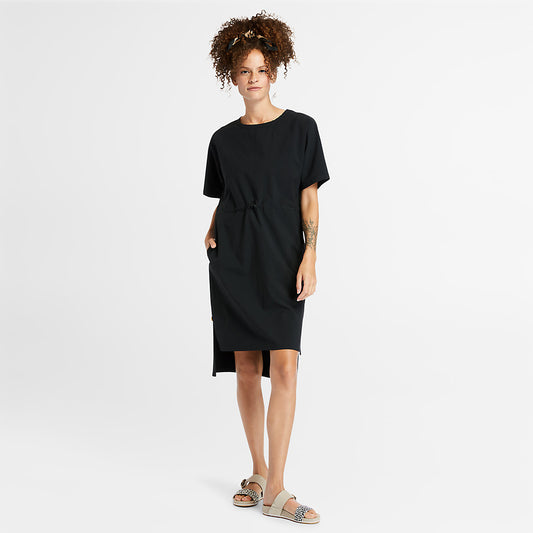 Timberland Trending - Drawstring T-Shirt Dress for Women in Black