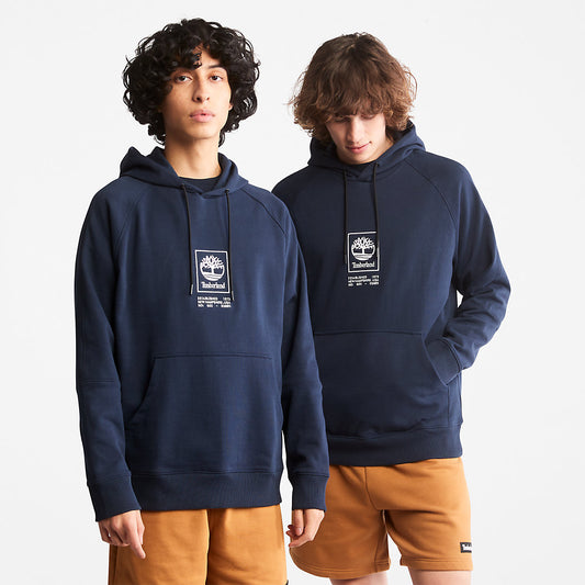 Timberland Best Seller - Heavyweight Logo Hoodie for All Gender in Navy