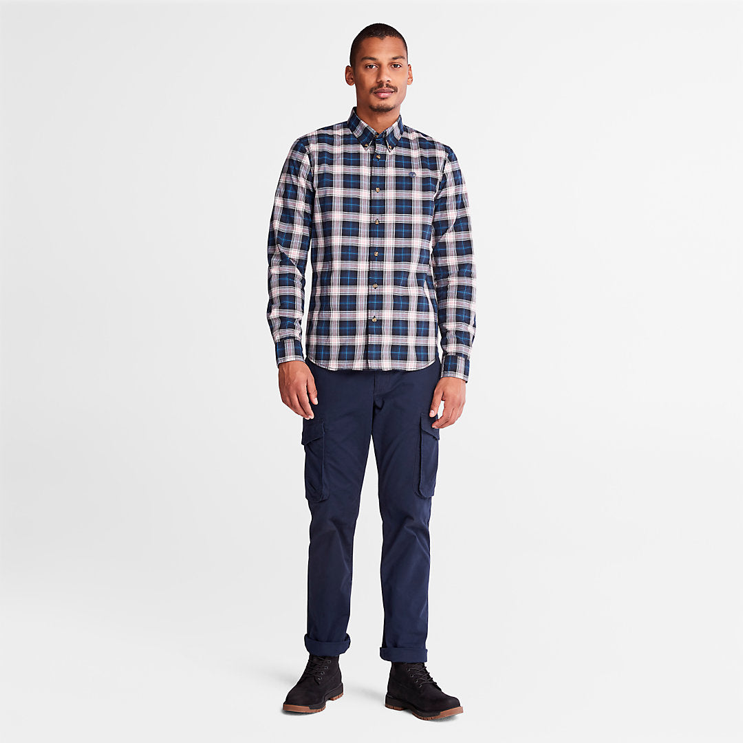 Timberland Essential - Eastham River Tartan Shirt for Men in Light Grey