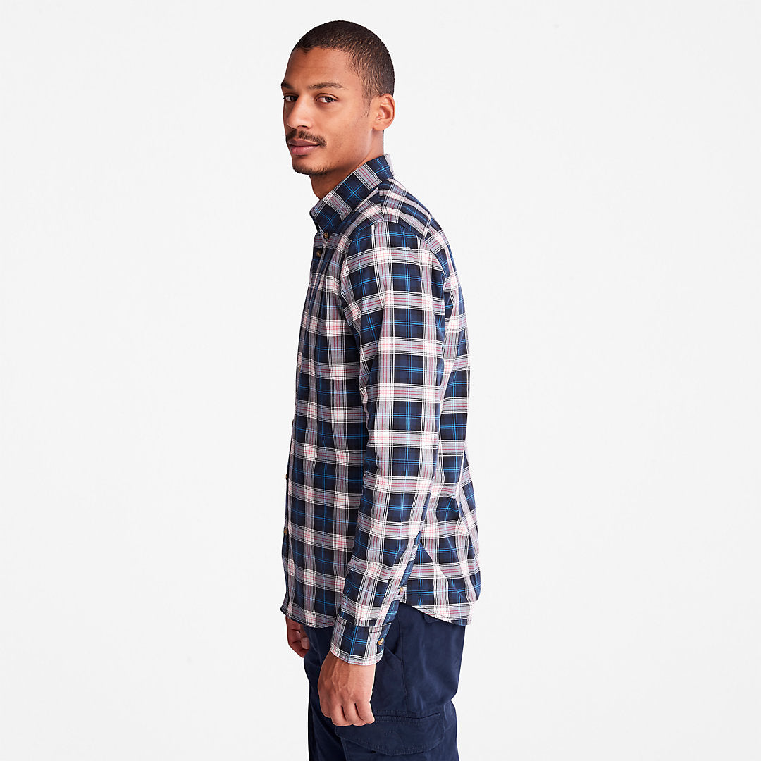 Timberland Essential - Eastham River Tartan Shirt for Men in Light Grey