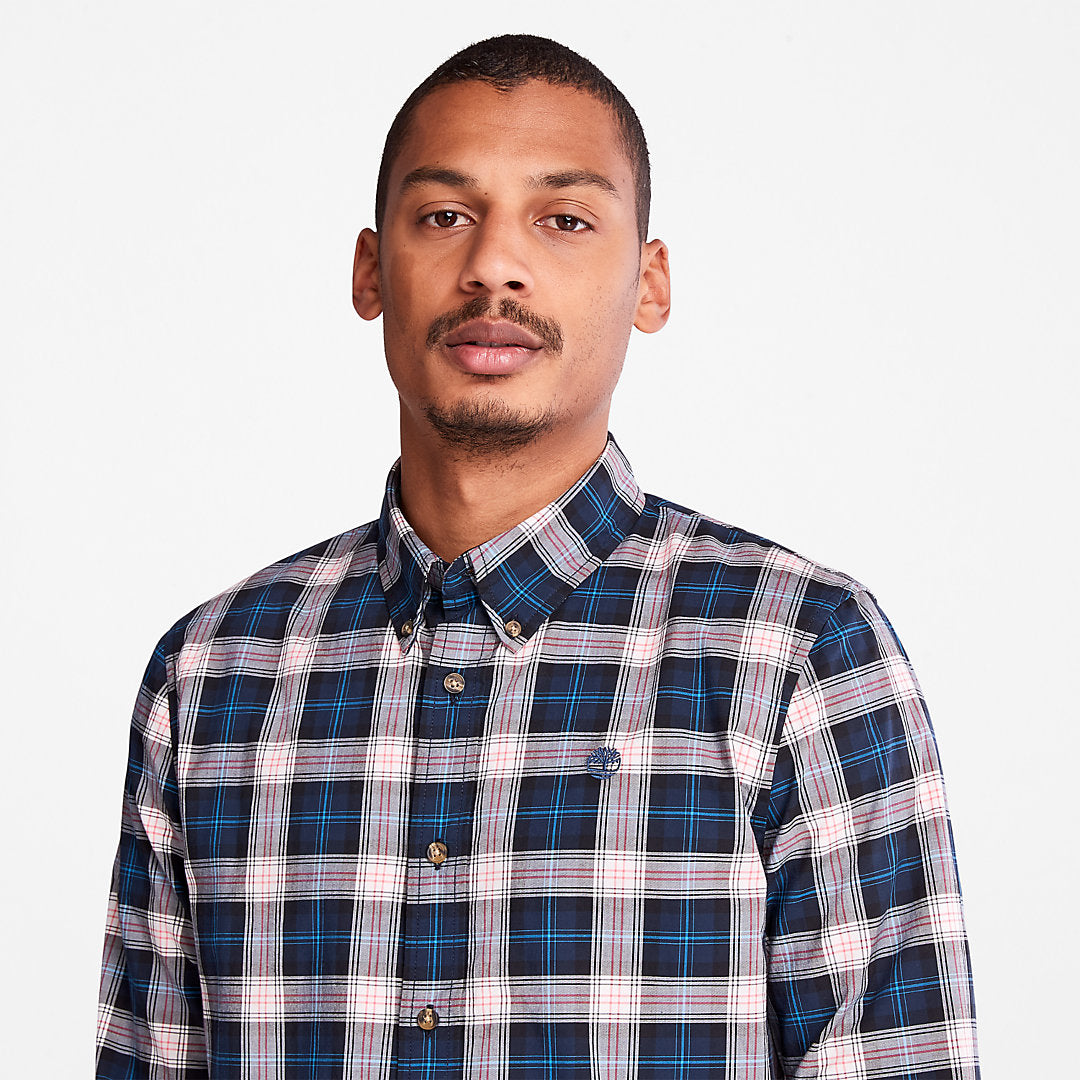 Timberland Essential - Eastham River Tartan Shirt for Men in Light Grey