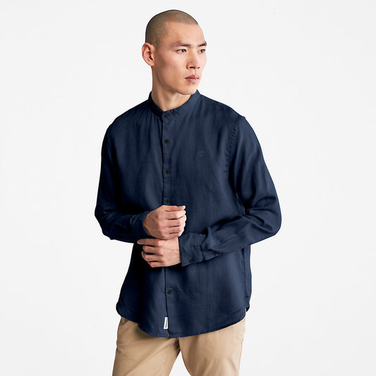 Timberland Great Value - Mill River Linen Shirt for Men in Navy