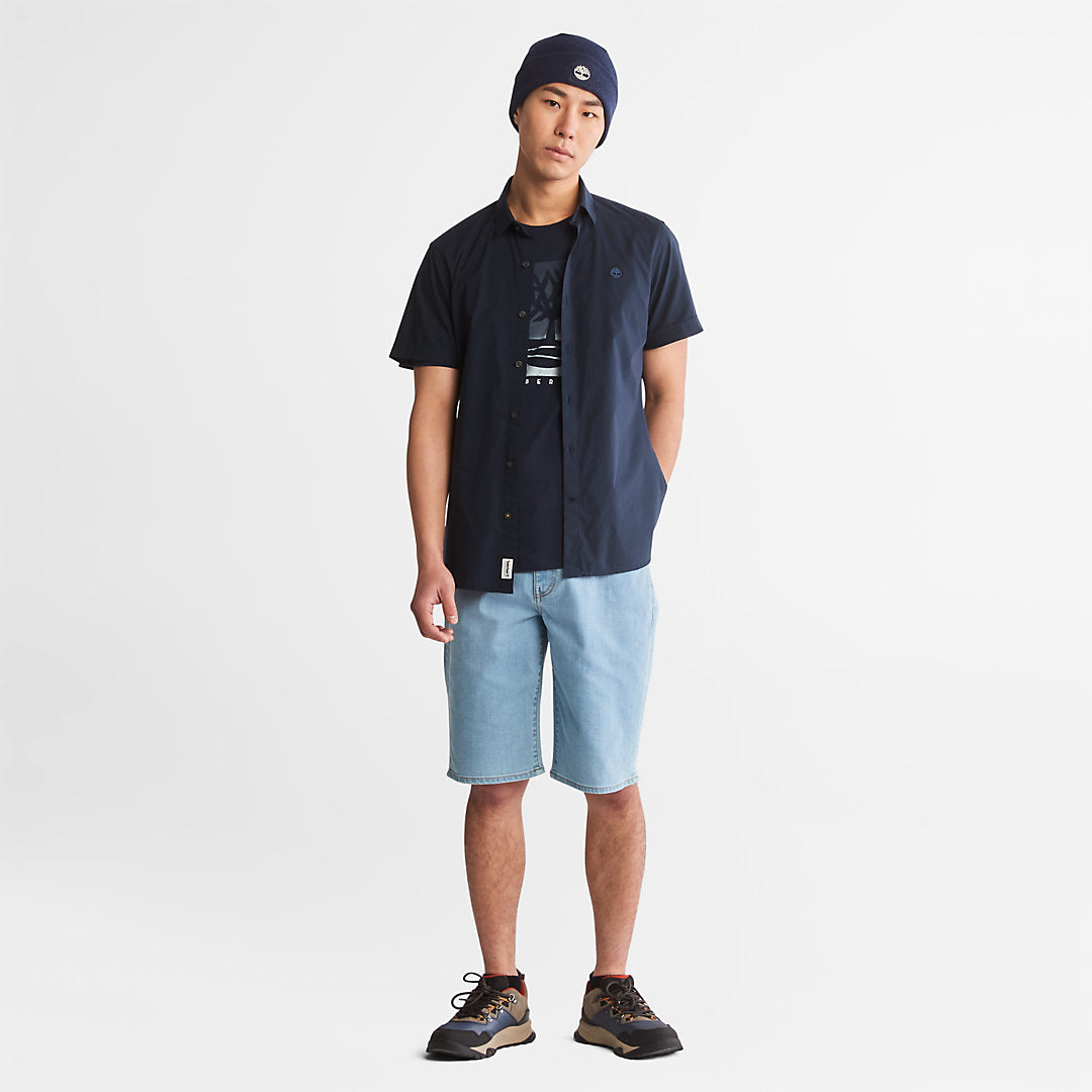 Timberland Signature - Canobie Lake Denim Shorts for Men in Blue