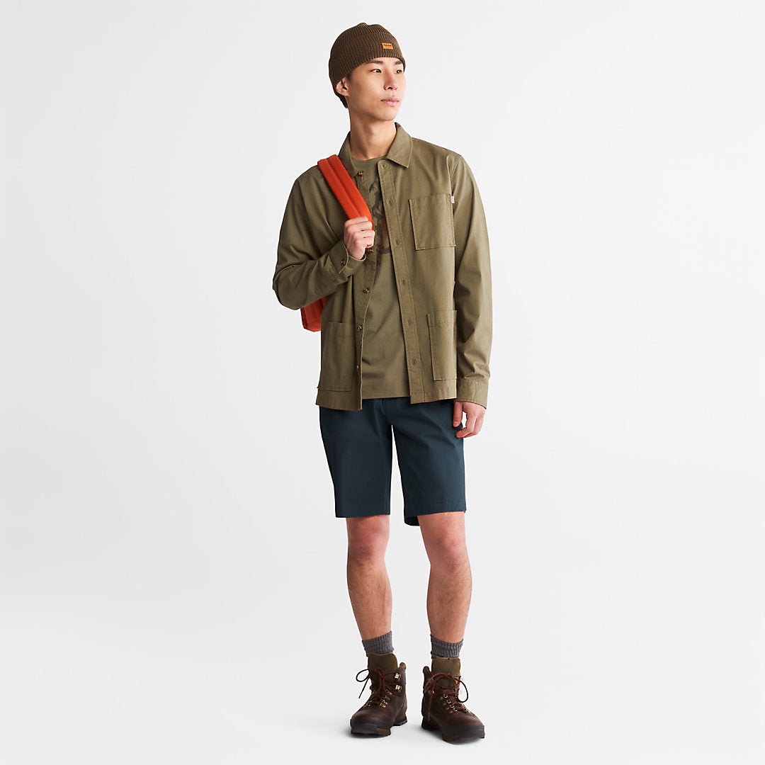 Timberland Premium - Squam Lake Stretch Chino Shorts for Men in Dark Blue